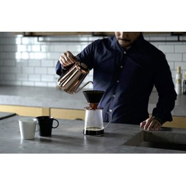 Coffee Dripper Matte Black (Saga Prefecture/Arita) Beasty Coffee Dripper with Impressive Combination of Metal
