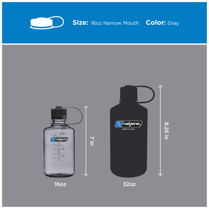 Nalgene Nalgene Narrow Mouth 0.5L Tritan Renew Gray