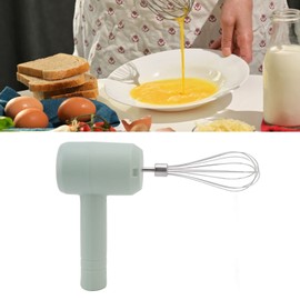 VINGVO Electric Kitchen Mixers, Cordless USB Rechargeable Electric Hand Mixer for Egg Cream for Meringue (Light Cyan)