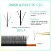 NAGARAKU Eyelash Extensions Cluster 3D W Shape Triple-core Volume Lashes