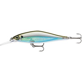 Rapala Shadow Rap Shad Deep Hard Bait Lure, Freshwater, Size 09, 3 1/2" Length, 5'-6' Depth, Moss Back Shiner, Package of 1, One Size, SDRSD09MBS