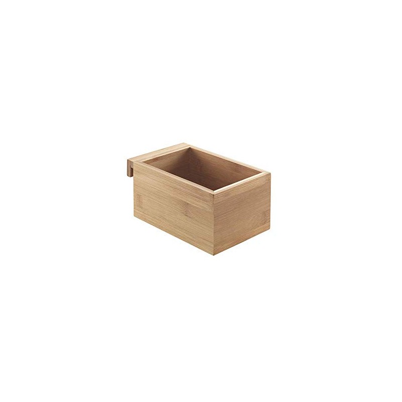 Metaltex Mural Line Wall Grid Bamboo Box Small, Wood Colour,