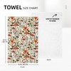 Cukemip Boho Mushroom Decor Botanic Plant Beige Kitchen Dish Towel