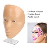 Makeup Practice Face with Plastic Stand 5D Silicone Full Face