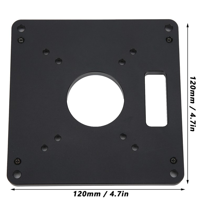 Router Table Insert Plate Aluminium Alloy CNC Trimmer Woodworking Engraving