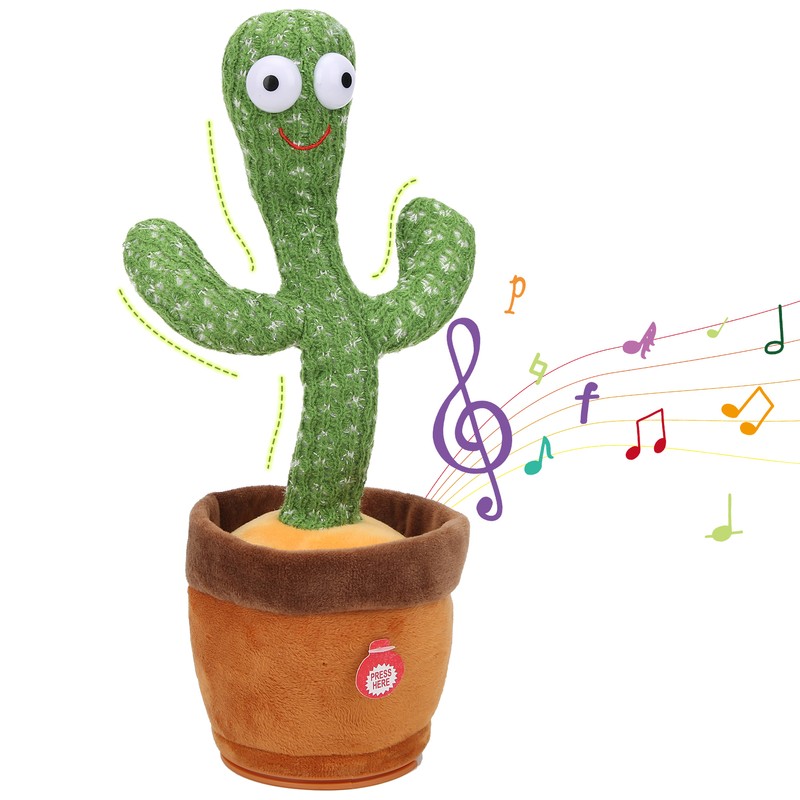 Electronic Cactus Plush Toys Singing Dancing Cactus Educational Children Kids