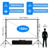 150 inch Outdoor Projector Screen with Stand,DUYIKJ Portable Heavy Duty
