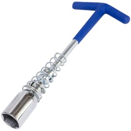 AERZETIX - C68526 - Socket wrench for spark plugs 21 mm with "T" handle - joint spring swivel head - tool for removing spark plugs - made of carbon steel