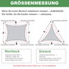 AXT SHADE Awning Waterproof Triangular 3 x 3 x 3