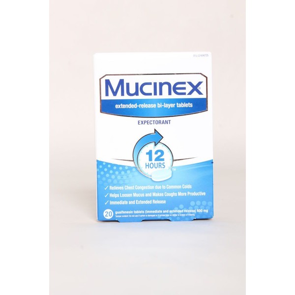 MUCINEX EXPECTORANT, 20TB