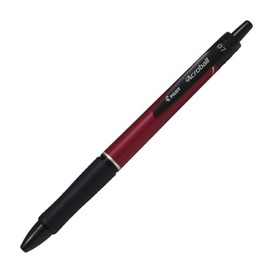 Pilot BAB150FT10MR Oil Based Ballpoint Pen, Acro Ball, T Series, 0.7, Metal Red/Black Ink, 10 Pens