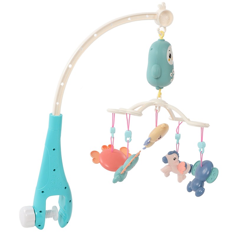 Baby Crib Mobile with Music Lights 360 Degree Rotation Timing