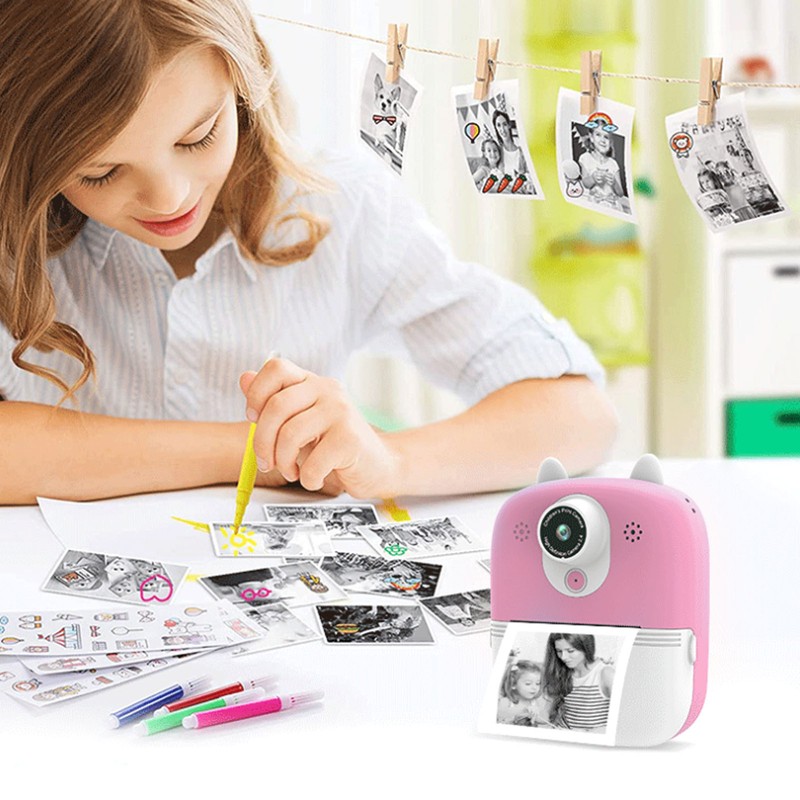 Children Digital Print Camera 24MP 5V 1080P 720P 2.4in Display