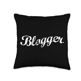 Blogger Influencer Blogging Author Blog Story Writer Travel Throw Pillow