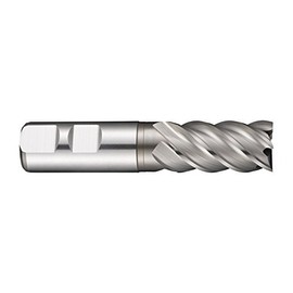 Dormer C2994.0 Bright Coated Cobalt High Speed Steel PM End Mill 4mm Head Diameter 11mm Flute Length