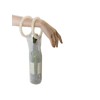 WOFALO store Stylish Resin Handle Wine Bottle Bag with Marble-Pattern