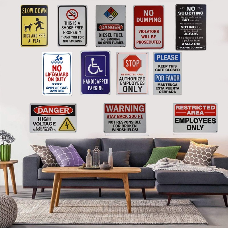 Inga Murrayfield Stadium Metal Football St Sign Retro Decor Plaque