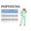 POPYOUNG Womens Fall-Winter 2 Piece Pajama Sets, Long sleeve V-neck