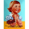 Brandt Marken Zwieback Mädchen Metal Magnet flat New 6x8cm VM020A