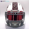 Riddell Edgewood Warriors Mini Football Helmet - Silver & Red
