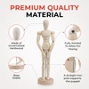 Janrax 8" Artists Wooden Manikin - Moveable Adjustable Limbs Human