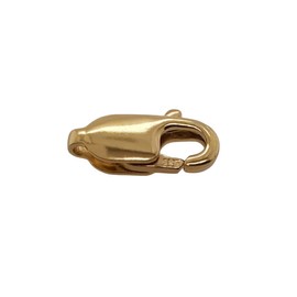 7MM 14K Solid Yellow Gold Oval Lobster Clasp Made in Italy by CRAFT WIRE