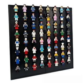 Minifigure Display Board,64 Slots Minifigure Display Shelves