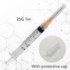100Pack-2.5ml Luer lock Syringes with 25Ga1inch(25mm) Needles, Individually Packaging Disposable