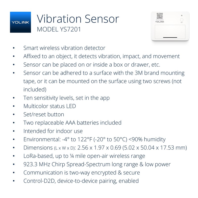 YoLink LoRa Smart Vibration Sensor & Hub Starter Kit: Hub
