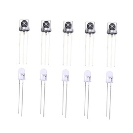 COHEALI 5 Pairs Infrared Emitter and Receiver for Home Electronics Range Ir Receiver Modules Suitable for Audio Visual Equipment and Household Appliances Durable and Practical