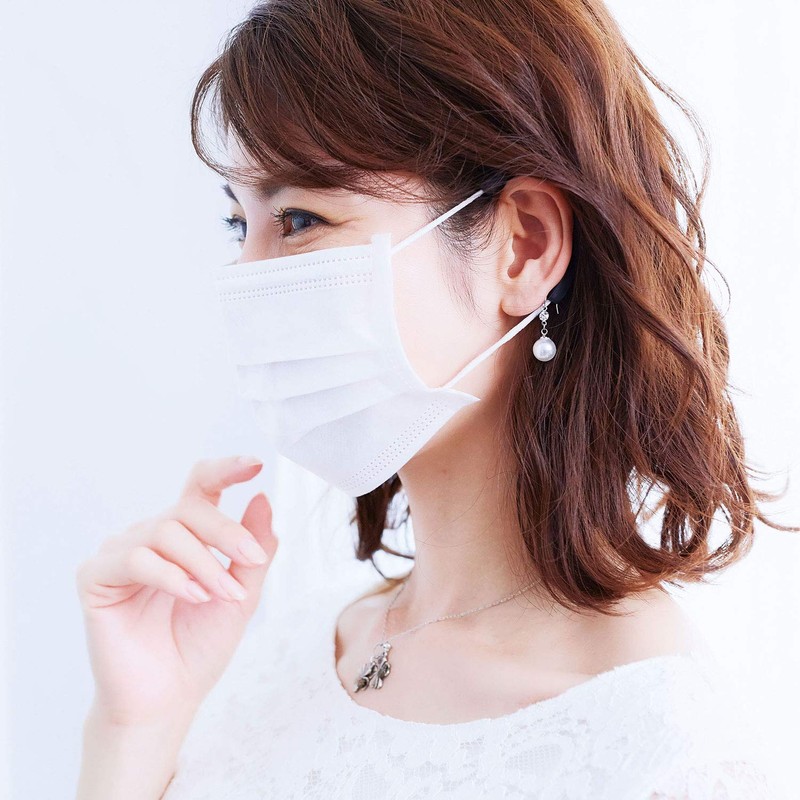 Cogit Ear Pain-Resistant Mask Accessories, Set of 2, Black