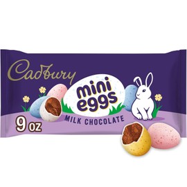 CadburyMini Eggs Milk Chocolate Candy 9 oz Bag Milk Chocolate Eggs - Irresistible Treats Eggs for Special Occasions, Premium Candy Mini Eggs for All Ages