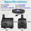 Knifel Submersible Pump 200GPH Ultra Quiet with Over Heating Protection