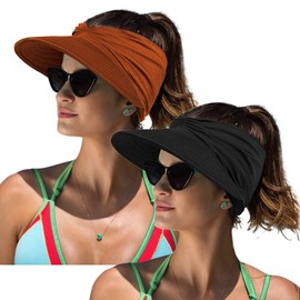 Women Sport Sun Visor Hats,Empty Top Baseball Sun Cap,Womens Sunhats with uv Protection,Sun Hats for Young Girls Women Beach