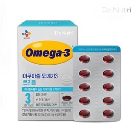 CJ Dr. Nutri Aquacell Omega 3 Triple 60 capsules (30 days’ supply) / CJ 닥터뉴트리 아쿠아셀 오메가3 트리플 60캡슐 (30일분)