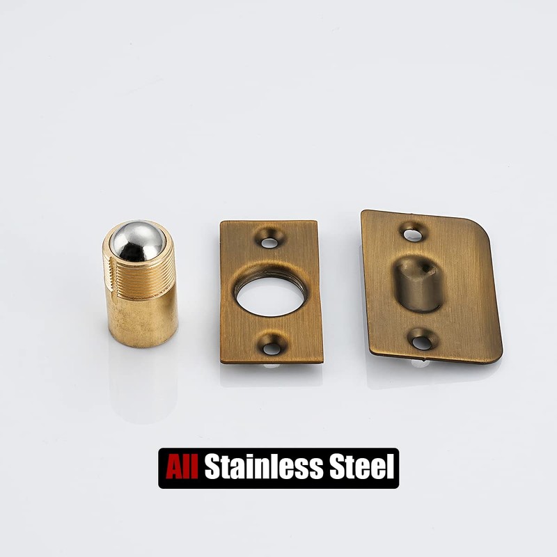 JQK Closet Ball Catch Door Hardware, Stainless Steel Catch Adjustable
