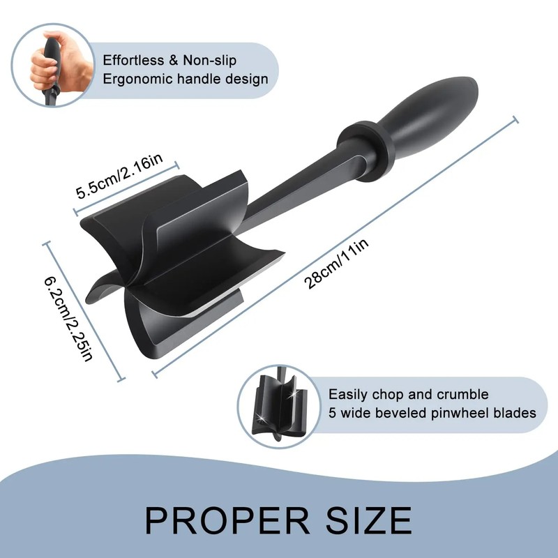 Meat Chopper for Ground Beef – Heat Resistant Nylon Meat