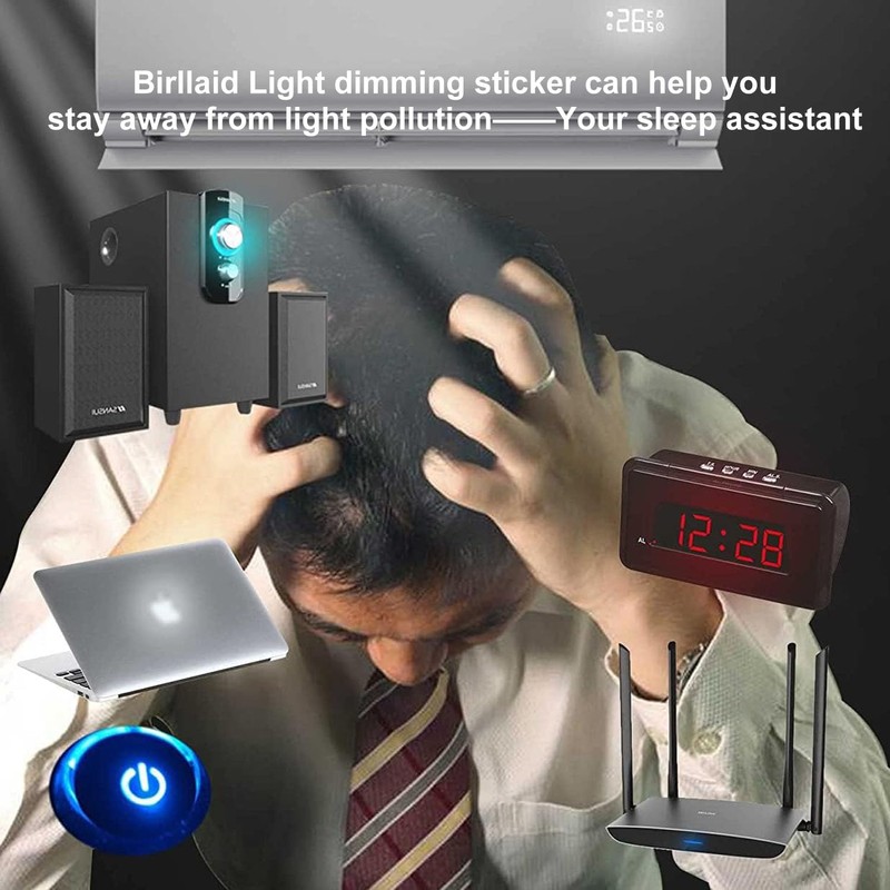 4 Sheets LED Blackout Sticker, 4 Stickers Block 80%/100% Dimming
