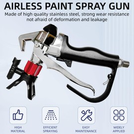 Melgweldr Airless Paint Sprayer Gun High Pressure 3550 PSI,Nozzle Guard,Reversible Spray Tips 517 for Pump Sprayer Parts Accessories