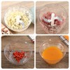 Manual Garlic Chopper, 500Ml Pink Cover ABS Resin Hand Pull