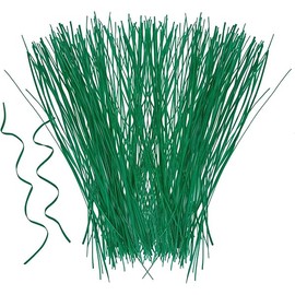 Plant Twist Ties - 8'' Plant Ties for Climbing Plants - Garden Ties Reusable Twist Ties Garden Twine for Plants Vines Cords Bags - Pack of 100, Green