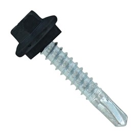 Fasteners Plus ST Fastening #12 x 1-1/4" Maxx Steelbinder Metal Roofing Screws Metal-to-Metal Black (Pack of 250)