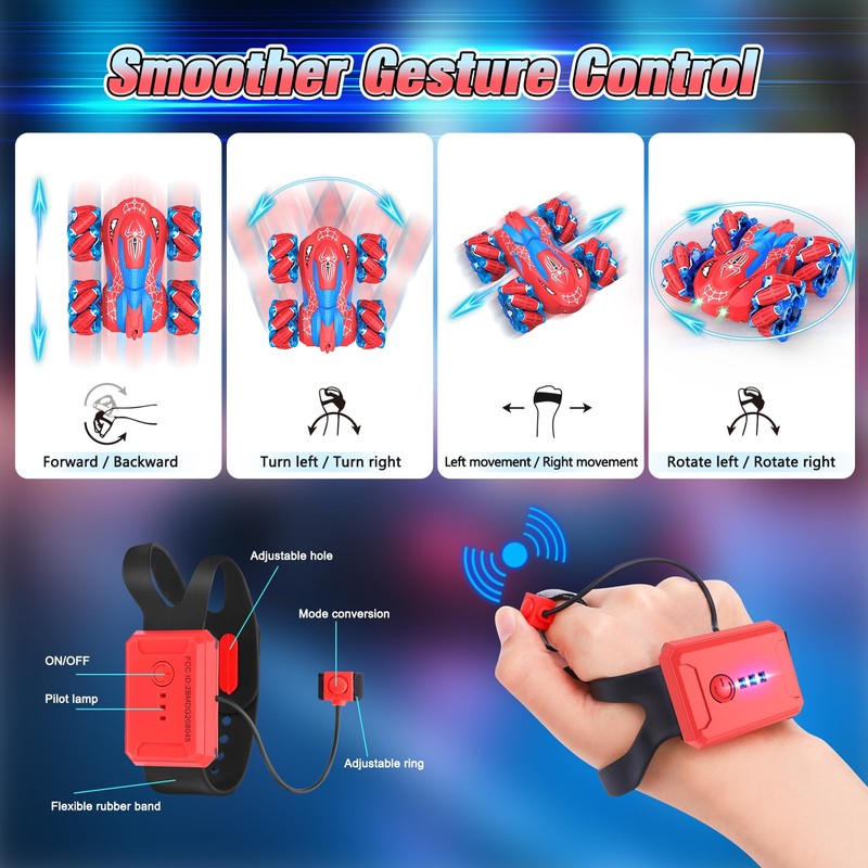 Qryselen Remote Control Cars (Red)