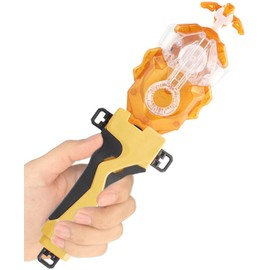 Bey Battling Blade Burst Launcher and Grip, B-184 Bey Launcher Left Right Spin String Launcher Grip DB Layer System Compatible with All Bey Burst Series - Golden