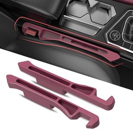 Car Seat Gap Filler 2Pack, Inserts Between Seats Console with Organizer Storage Upgraded Phone Holder Car Side Seat Gap Fillers Cars Front Seats Fill Plug Car Essentials for Vehicle SUV Truck (Red)