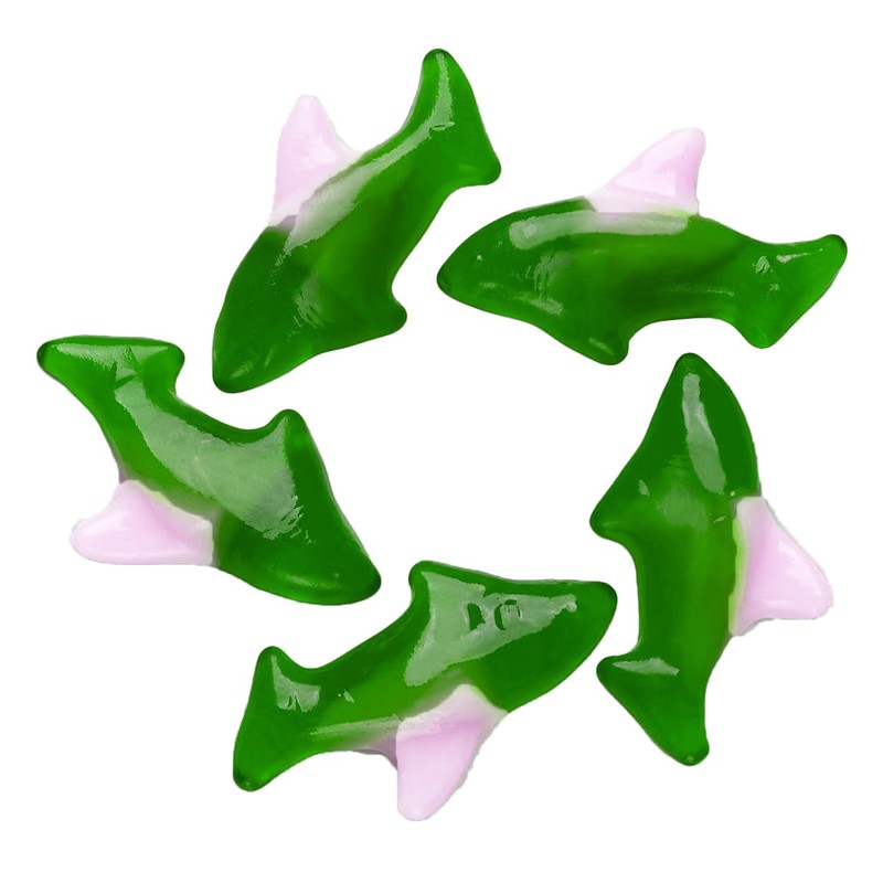 Fruidles Blue Shark Gummi Candy, Assorted Fruit Flavors Gummies, Allergy
