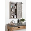 Kate and Laurel Cates Decorative Wood Wall Storage Cabinet with