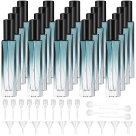 Domensi 20 Pcs Perfume Travel Refillable Bottles 10ml Glass Spray Bottle Perfume Atomizer for Cologne Dispenser Leak-proof Fragrance Bottles Atomizer Pump Bottle Kit for Toiletries(Classic Colors)