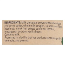 UD_Choczero Case of 12-6 Oz Keto Break Milk Chocolate Hazelnut Nut & Kernel Snacks
