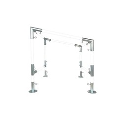 Single Sided Slope Canopy Lean-to Awning Sloping Carport Fittings for EMT Pipes (Choose Pipe Size) (Connects 1” Pipe)